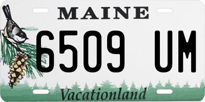 ME license plate 6509UM