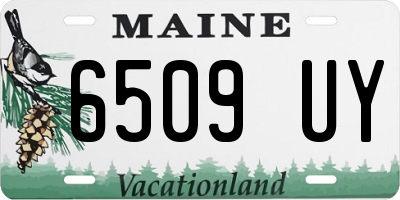 ME license plate 6509UY