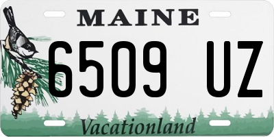 ME license plate 6509UZ