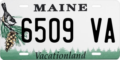 ME license plate 6509VA