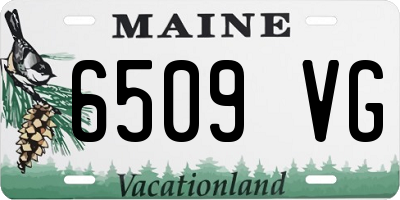 ME license plate 6509VG