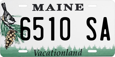 ME license plate 6510SA