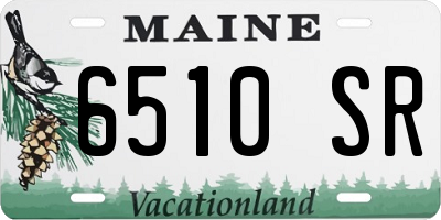 ME license plate 6510SR