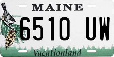 ME license plate 6510UW