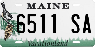 ME license plate 6511SA