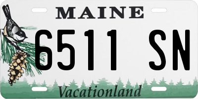 ME license plate 6511SN