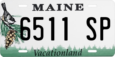 ME license plate 6511SP