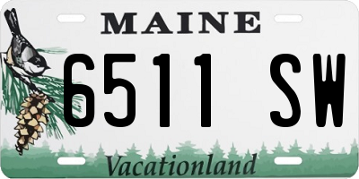 ME license plate 6511SW