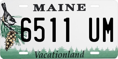 ME license plate 6511UM