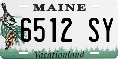 ME license plate 6512SY