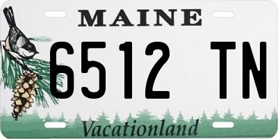 ME license plate 6512TN