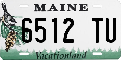 ME license plate 6512TU