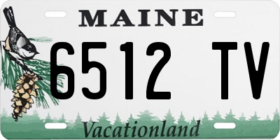 ME license plate 6512TV