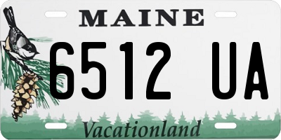 ME license plate 6512UA