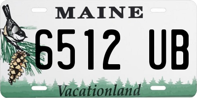 ME license plate 6512UB