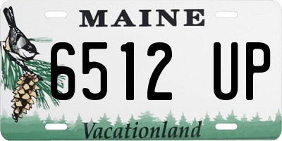 ME license plate 6512UP