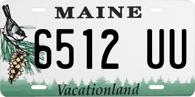 ME license plate 6512UU