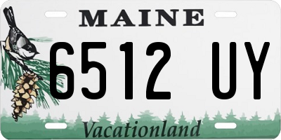 ME license plate 6512UY