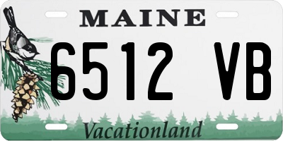 ME license plate 6512VB