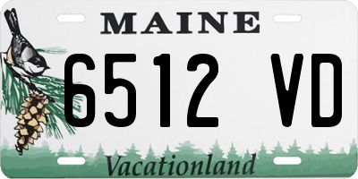 ME license plate 6512VD