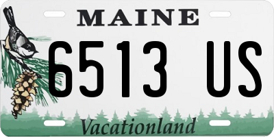 ME license plate 6513US