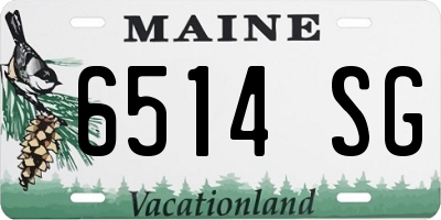 ME license plate 6514SG