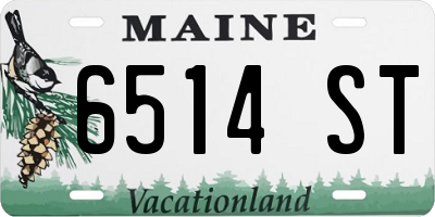 ME license plate 6514ST