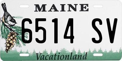 ME license plate 6514SV