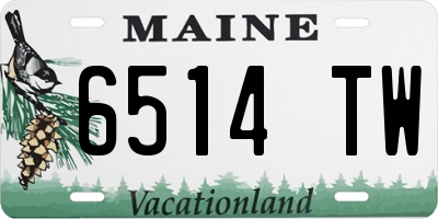 ME license plate 6514TW