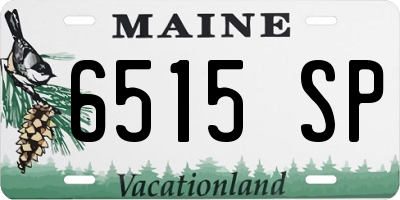 ME license plate 6515SP