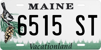 ME license plate 6515ST