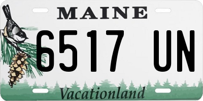 ME license plate 6517UN