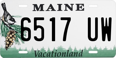 ME license plate 6517UW