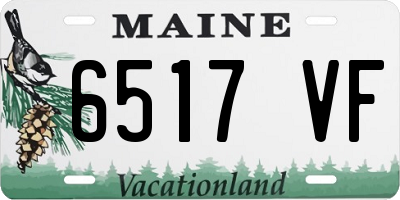 ME license plate 6517VF