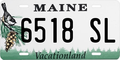 ME license plate 6518SL