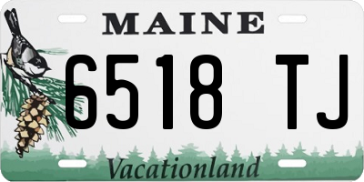 ME license plate 6518TJ
