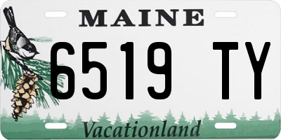 ME license plate 6519TY