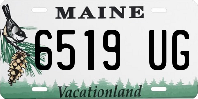 ME license plate 6519UG