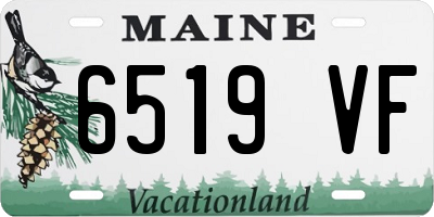 ME license plate 6519VF