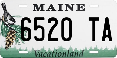 ME license plate 6520TA