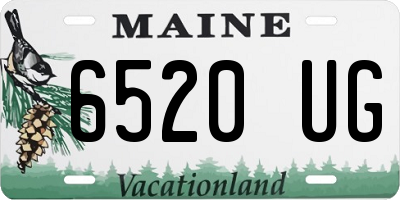 ME license plate 6520UG