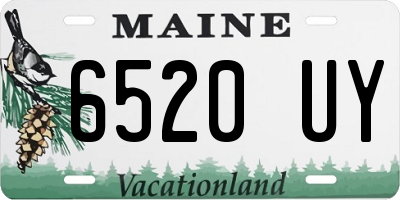 ME license plate 6520UY