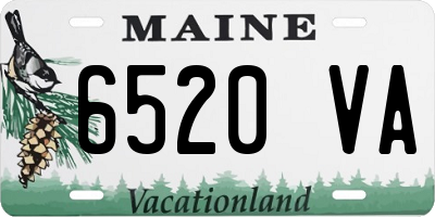 ME license plate 6520VA