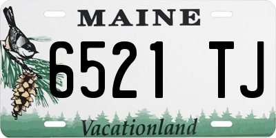 ME license plate 6521TJ