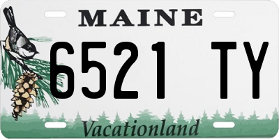 ME license plate 6521TY