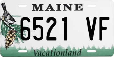 ME license plate 6521VF