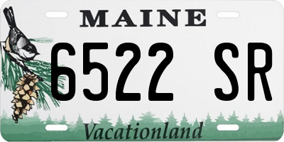 ME license plate 6522SR