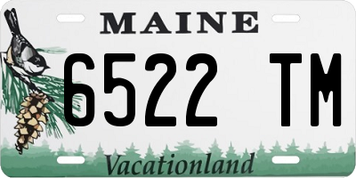 ME license plate 6522TM