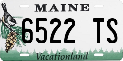 ME license plate 6522TS