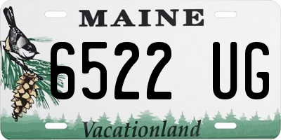 ME license plate 6522UG